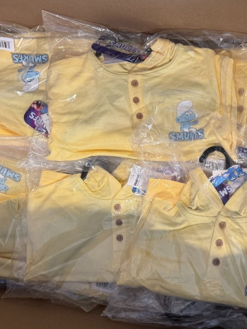 Smurfs Unisex Kids Hooded Shirt / Hoodie - Yellow - Size 4T - NWT - In poly bag - Picture 8 of 8